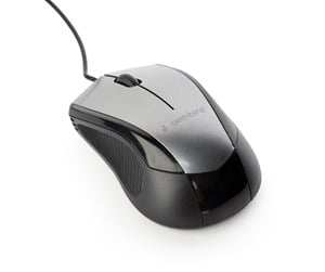 Mus - Gembird Wired optical mouse 6B-01 - Mus - Optisk - 6 - Grå - MUS-6B-01-BG