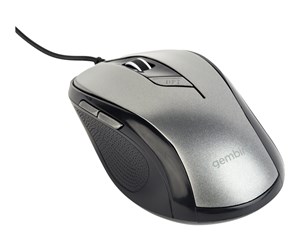 Mus - Gembird MUS-6B-01-BG - mouse - USB - space grey/black - Mus - Optisk - 6 - Grå - MUS-6B-01-BG