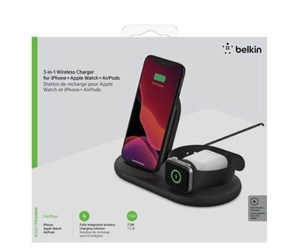 Nettbrett - Adaptere og ladere - Belkin 3-in-1 Wireless Pad/Stand/Watch - WIZ001vfBK