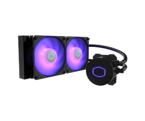 Prosessor-kjøler - Cooler Master MasterLiquid ML240L V2 RGB - CPU Vannkjøling - Max 27 dBA - MLW-D24M-A18PC-R2