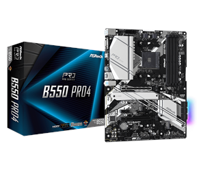 Hovedkort - ASRock B550 PRO4 Hovedkort - AMD B550 - AMD AM4 socket - DDR4 RAM - ATX - 90-MXBCZ0-A0UAYZ