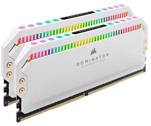 RAM - Corsair Dominator Platinum RGB DDR4-3200 - 16GB - CL16 - Dual Channel (2 pcs) - Intel XMP - Hvit med RGB - CMT16GX4M2C3200C16W