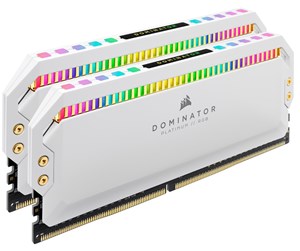 RAM - Corsair Dominator Platinum RGB (AMD edition) DDR4-3200 - 16GB - CL16 - Dual Channel (2 pcs) - Intel XMP - Hvit med RGB - CMT16GX4M2Z3200C16W