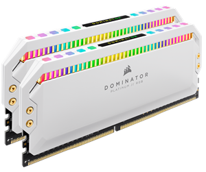 RAM - Corsair Dominator Platinum RGB DDR4-3600 - 16GB - CL18 - Dual Channel (2 pcs) - Intel XMP - Hvit med RGB - CMT16GX4M2C3600C18W