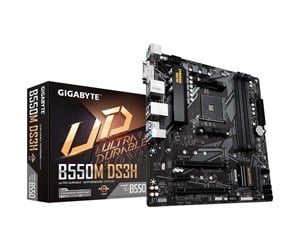 Hovedkort - GIGABYTE B550M DS3H Hovedkort - AMD B550 - AMD AM4 socket - DDR4 RAM - Micro-ATX - B550M DS3H