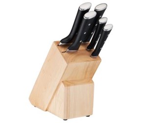 Kjøkkenredskaper - Tefal ICE FORCE Set  Wooden block + 5 knives - K232S574