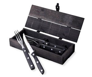 Servering & Servise - Gense Old Farmer Black steak/grill cutlery 4 pcs - 7319011065506