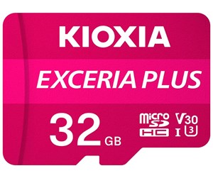 Minnekort - Kioxia EXCERIA PLUS MicroSD/SD - 98MB/s - 32GB - LMPL1M032GG2