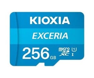 Minnekort - Kioxia EXERCIA MicroSD/SD - 100MB/s - 256GB - LMEX1L256GG2