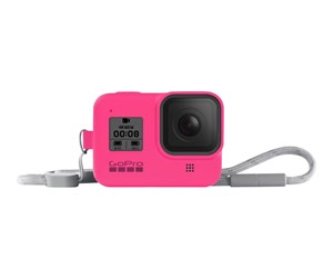 Kameravesker - GoPro Sleeve + Lanyard Electric Pink HERO8 Black - AJSST-007