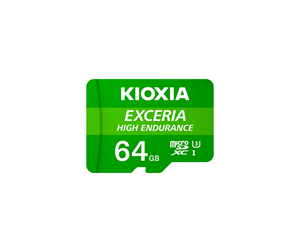 Minnekort - Kioxia EXCERIA High Endurance MicroSD/SD - 100MB/s - 64GB - LMHE1G064GG2