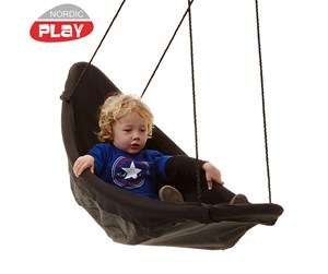 Utendørsleker - Nordic Play Canoe swing black 153x54 cm - 805-410