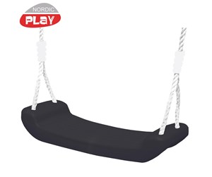 Utendørsleker - Nordic Play Swing seat w/ rope black - 805-450