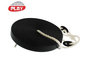 Utendørsleker - Nordic Play Swing disc black with rope - 805-453