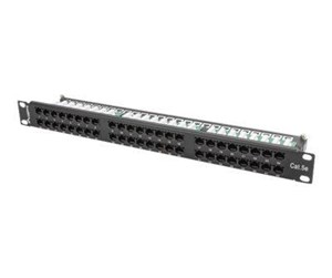 Tilbehør - Lanberg PPU5-1048-B - patch panel - 1U - 19" - PPU5-1048-B