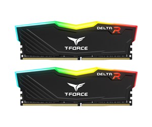 RAM - Team Group T-Force Delta RGB DDR4-3200 - 32GB - CL16 - Single Channel (1 pcs) - Intel XMP - Svart med RGB - TF3D432G3200HC16CDC01