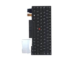 Tastatur - Lenovo - notebook replacement keyboard - with Trackpoint UltraNav - Belgium - Bærbart tastatur - til utskifting - Belgisk - Svart - 01YP046