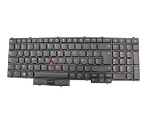 Tastatur - Lenovo Chicony - Bærbart tastatur - til utskifting - Belgisk - Svart - 01HW206