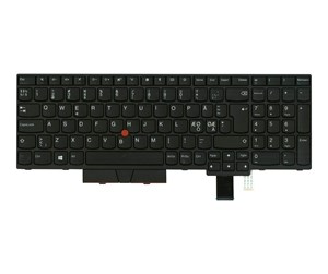 Tastatur - Lenovo Thinkpad Keyboard T580/P52S Nordic - Bærbart tastatur - til utskifting - Nordisk - Svart - 01HX178