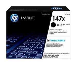 Printertilbehør blekk/toner - HP 147X / W1470X High Capacity Black Toner - Laser toner Svart - W1470X