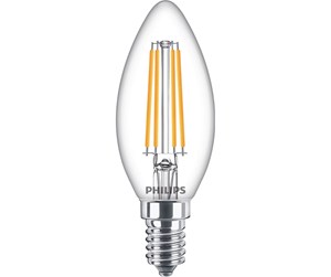 LED-lyspære - Philips LED-lyspære Classic Candle 6.5W/827 (60W) Clear E14 - 929002028055