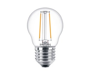 LED-lyspære - Philips LED-lyspære Classic Mini-ball 2W/827 (25W) Clear E27 - 929001238755