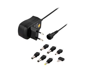  Bærbar PC - Lader - Deltaco strømadapter 230V til 3-12V DC 600mAh uds - PSR-06A