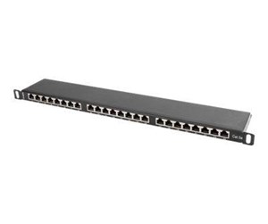 Tilbehør - Lanberg PPS5-0024-B - patch panel - 0.5U - 19" - PPS5-0024-B