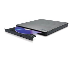 Optisk driver (DVD/BR/Floppy) - Hitachi - LG GP60NS60 Slim Portable DVD-Writer - DVD-RW (Brenner) - USB 2.0 - Sølv - GP60NS60.AUAE12S