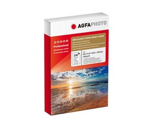 Papir, Fotopapir & Etiketter - Agfa Photo - photo paper - 100 sheet(s) - 100 x 150 mm - 260 g/m² - AP260100A6