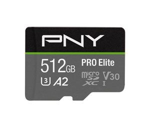 Minnekort - PNY PRO Elite MicroSD/SD - 100MB/s - 512GB - P-SDUX512U3100PRO-GE