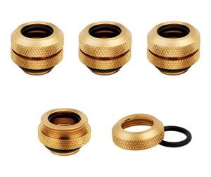 DIY Vannkjøling - Corsair Hydro X Series XF Hardline Fitting 12MM OD Gold - CX-9052002-WW