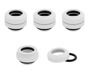 DIY Vannkjøling - Corsair Hydro X Series XF Hardline 12mm OD Fitting White - CX-9052006-WW