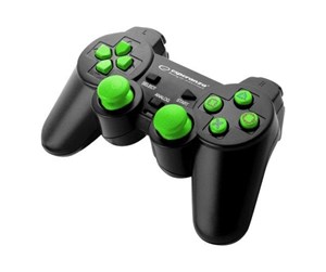 Spill - Tilbehør - Esperanza TROOPER - Black/Green - Controller - PC - EGG107G