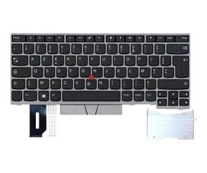 Tastatur - Lenovo Chicony - Bærbart tastatur - til utskifting - Fransk - Sølv - 01YN311