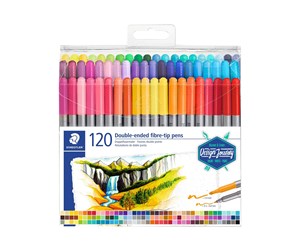 Hobbyartikler - Staedtler Double-ended fibre-tip pens 120pcs - 3200 TB120