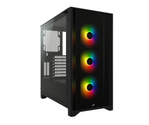 Kabinett - Corsair iCUE 4000X TG - Black - Kabinett - Miditower - Svart - CC-9011204-WW