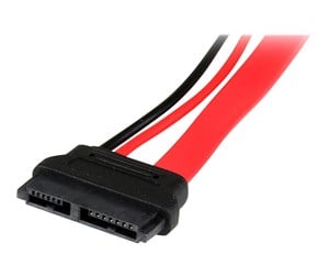 Sata - StarTech.com 6in Slimline SATA to SATA Adapter with Power - Slim SATA (F) to SATA (M) - Slimline Serial ATA to SATA (SLSATAADAP6) - SATA adapter - SLSATAADAP6