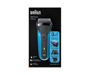 Barbermaskin - Braun Barbermaskin S3 Shave&Style 310BT Blue - 4210201276425