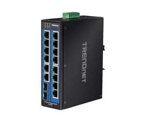 Switch/splitter - TRENDnet TI-G162 16-Port Industrial Gigabit DIN-Rail Switch - TI-G162