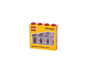 Barnerom - LEGO minifigur display case för 8 minifigurer, rød - 40650001