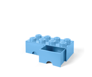 Barnerom - LEGO Brick Drawer 8, lys blå - 40061736