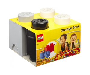 Barnerom - LEGO Oppbevaringsboks Multi-Pack (3 pcs) - Mix - svart, grå, hvit - 40140007