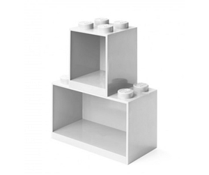 Barnerom - LEGO BRICK SHELF SET - WHITE - 41171735