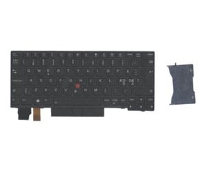 Tastatur - Lenovo Chicony - Bærbart tastatur - til utskifting - Nordisk - Svart - 01YP079