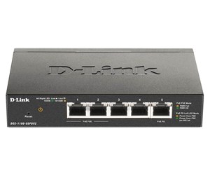 Switch/splitter - D-Link DGS-1100-05PDV2 5-Port Gigabit PoE Smart Managed Switch and PoE Extender - DGS-1100-05PDV2