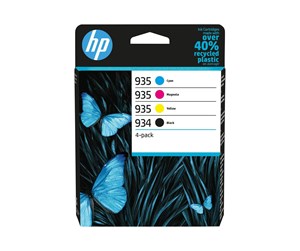 Printertilbehør blekk/toner - HP 934 935 / 6ZC72AE - 4-Pack (Black Yellow Cyan Magenta) Ink - Blekkpatron - 6ZC72AE