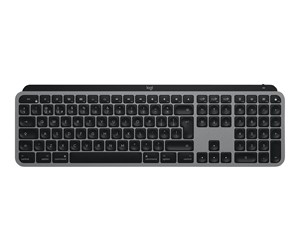 Tastatur - Logitech MX Keys Advanced Wireless Illuminated Keyboard Graphite for MAC - US - Tastatur - Universal - Grå - 920-009558