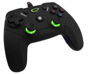 Spill - Tilbehør - Esperanza Vanquisher - Black/Green - Controller - PC - EGG110K