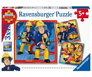 Puslespill - Ravensburger Fireman Sam To The Rescue! 3x49p - 50772